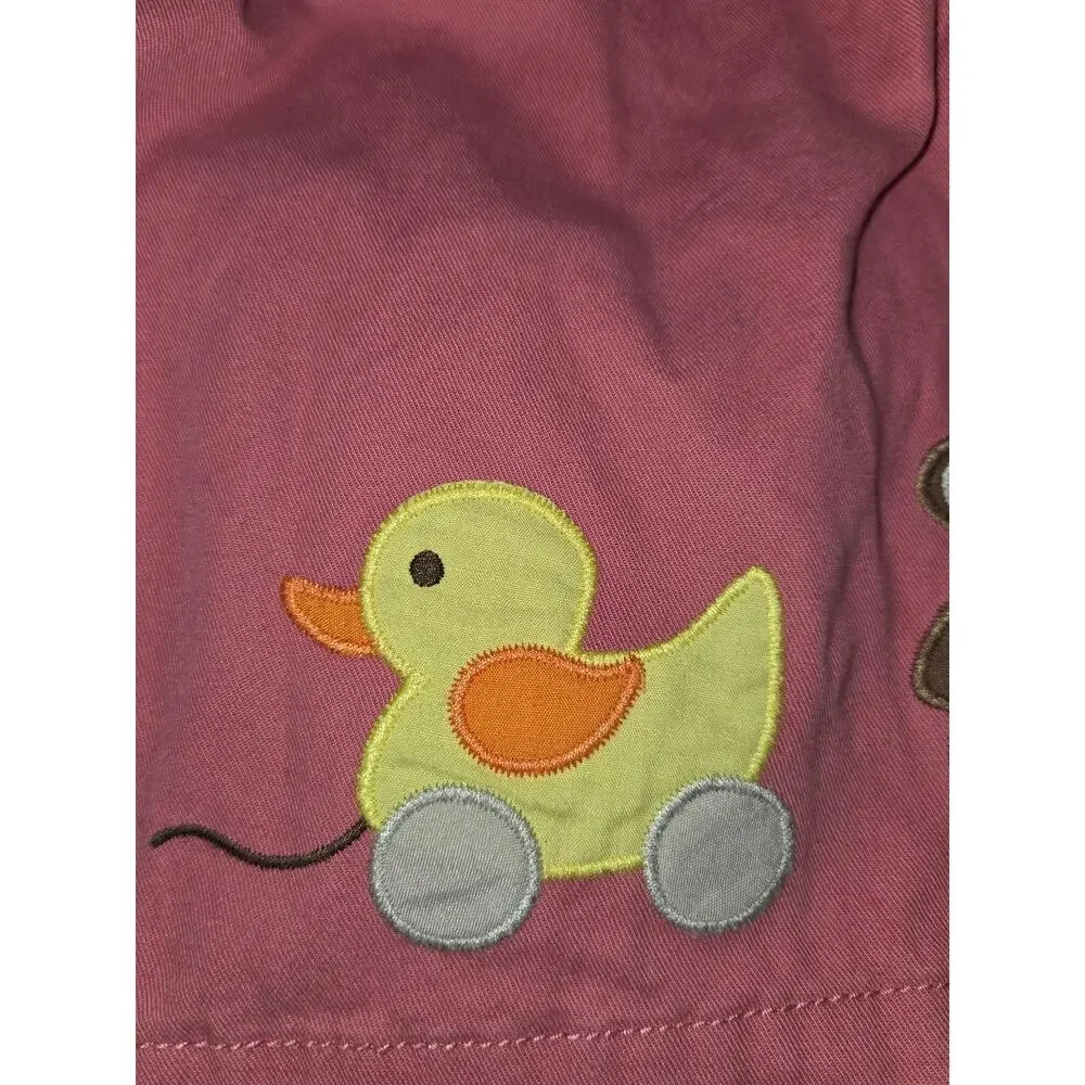 Mini Boden Pink Jumper Dress Duck Horse 18-24 Months